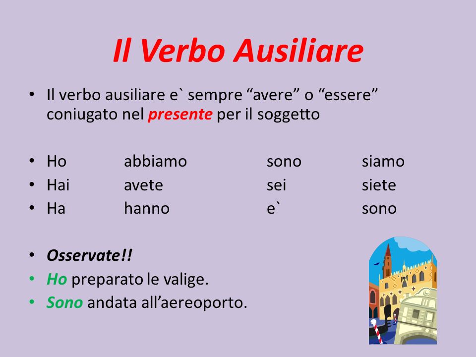 I Verbi Ausiliari Lessons Blendspace