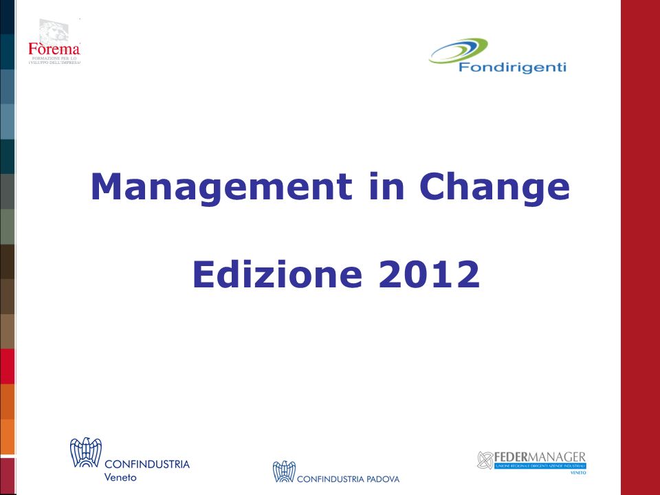 Management in Change Edizione 2012