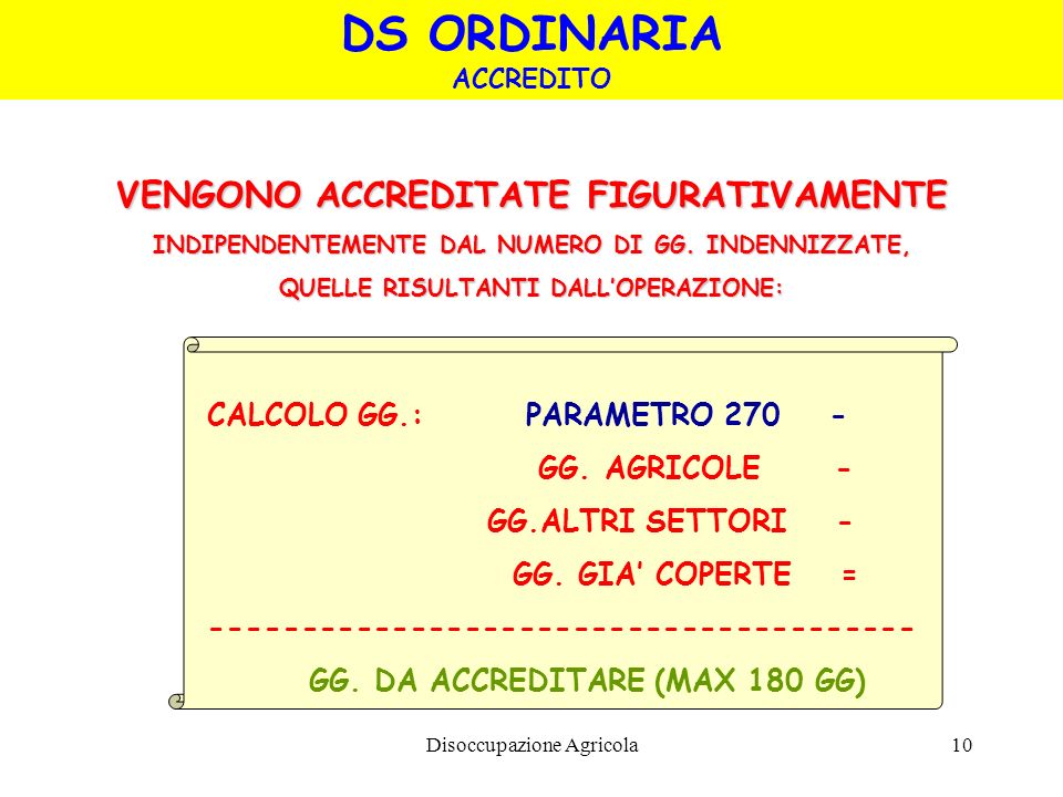Calcolo disoccupazione agricola 2015