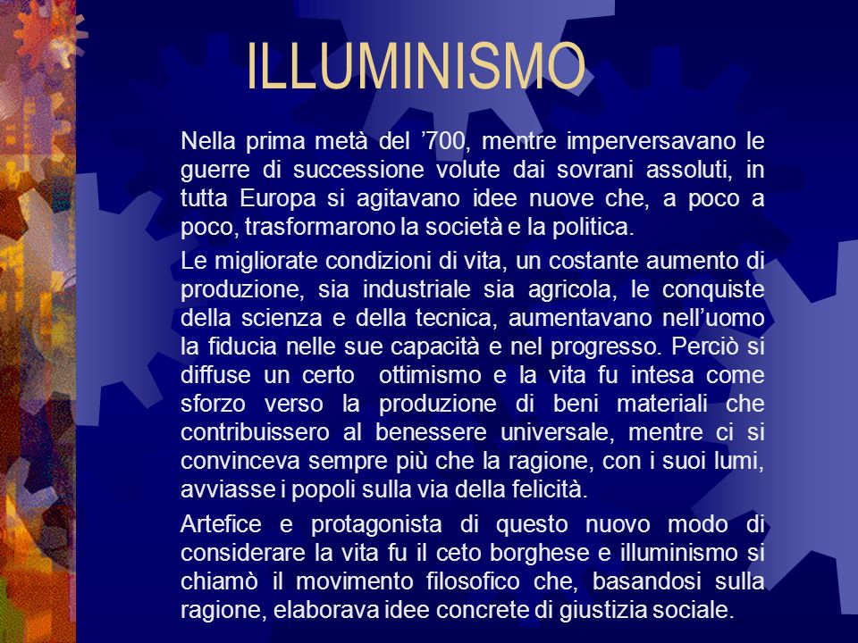 2^ A O.C.B. ILLUMINISMO… lavoro di Sara Marano e Pamela Bernardi Docente: Prof. Elda Biondi