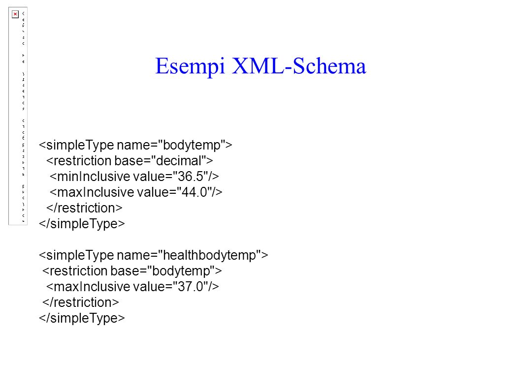 Esempi XML-Schema