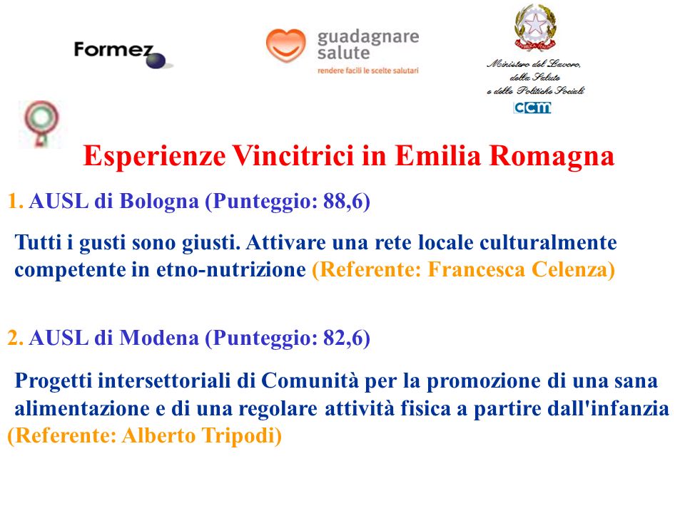 Esperienze Vincitrici in Emilia Romagna 1.