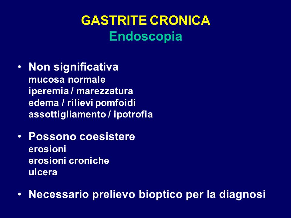 gastrite cronica lieve