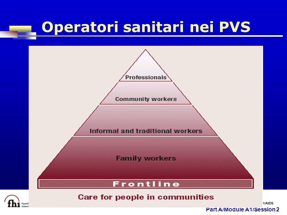 Part A/Module A1/Session 2 Operatori sanitari nei PVS