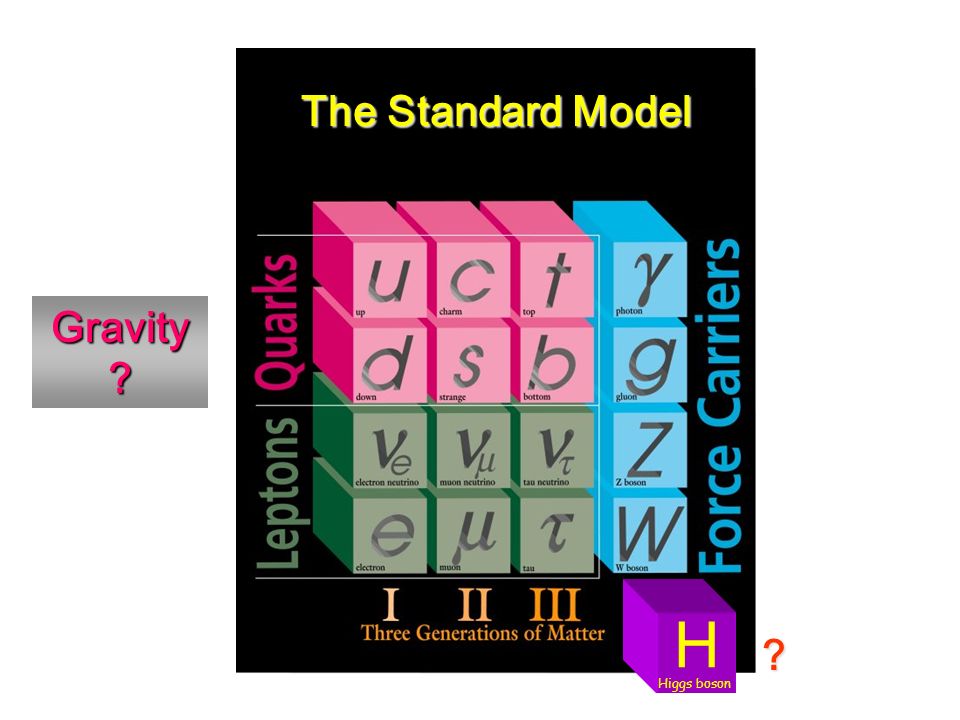 The Standard Model H Higgs boson Gravity