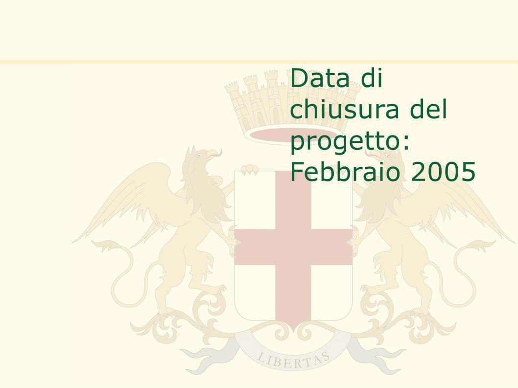 Data di chiusura del progetto: Febbraio 2005