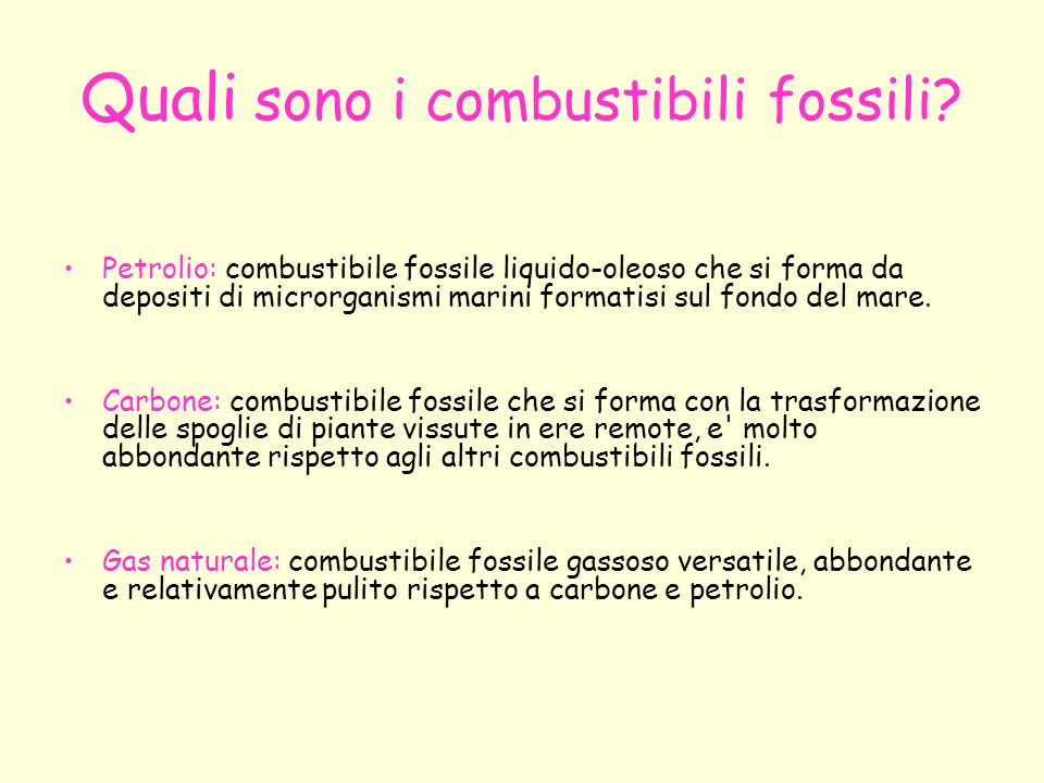 I Combustibili Fossili On Emaze