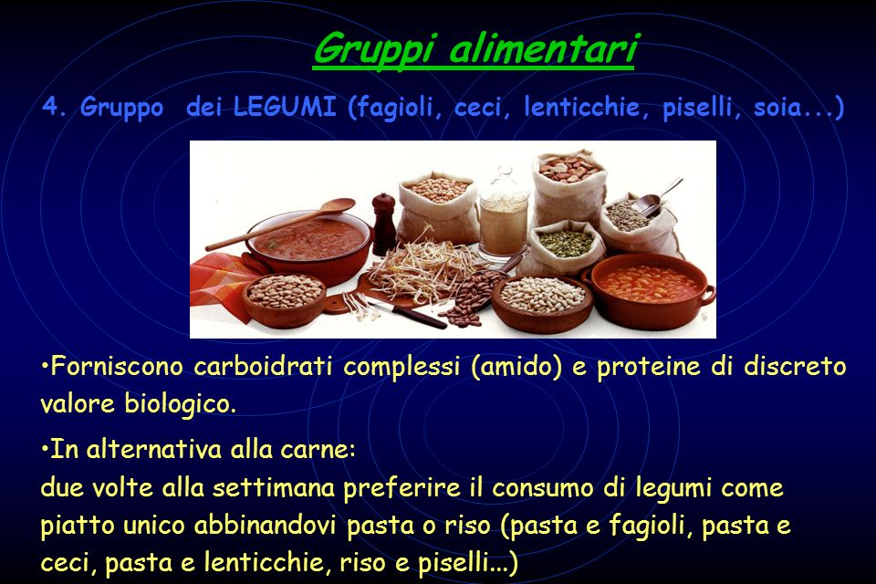 Gruppi alimentari 4.