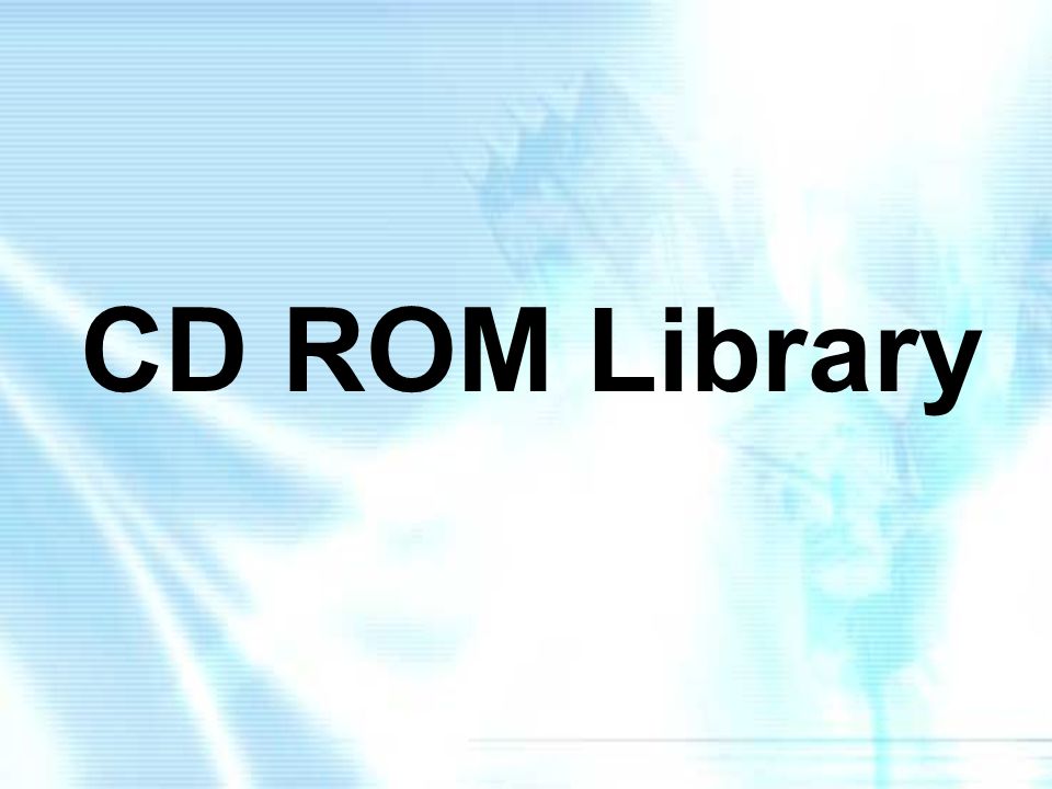 CD ROM Library