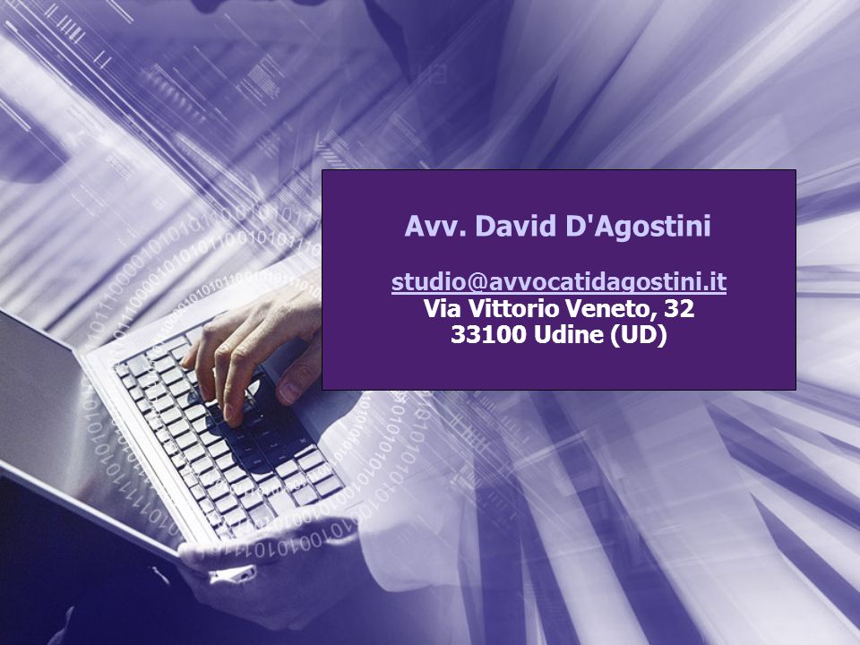 Avv. David D Agostini Via Vittorio Veneto, Udine (UD)