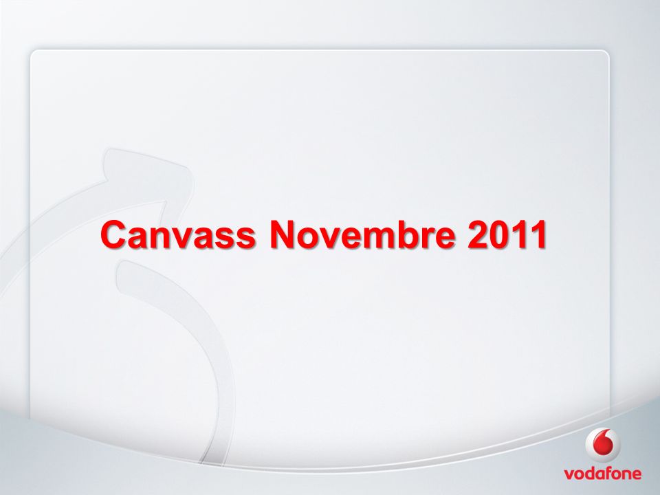Canvass Novembre 2011