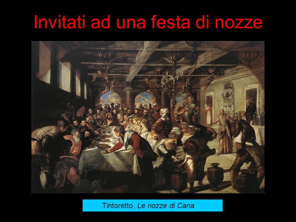 Invitati ad una festa di nozze Tintoretto, Le nozze di Cana