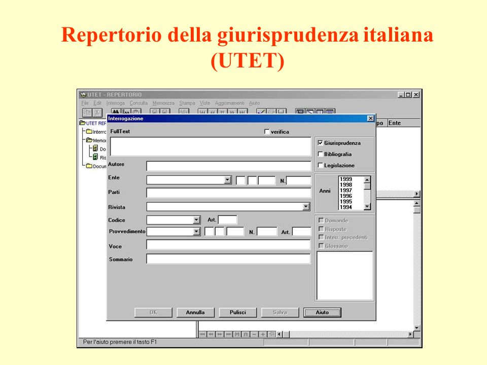 Repertorio della giurisprudenza italiana (UTET)
