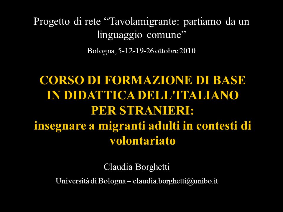 corsi di volontariato