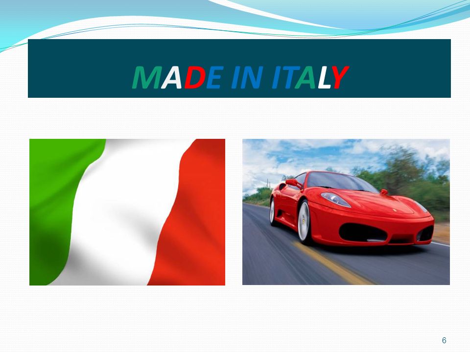 MADE IN ITALY 6