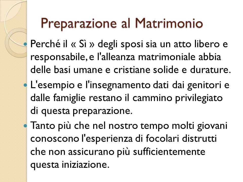 procreazione responsabile matrimonio canonico