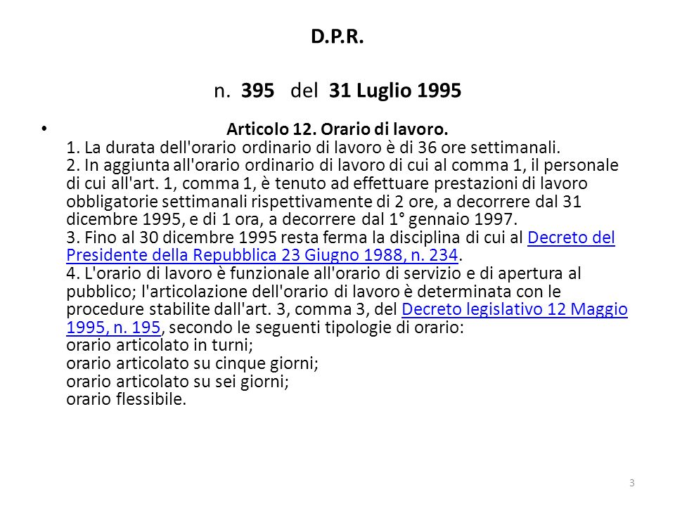 DECRETO 395 1995 decreto 395 1995:
