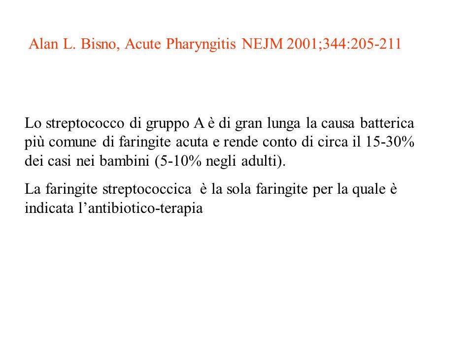 Linee guida: cosa fare per la faringite streptococcica? Eumed. org