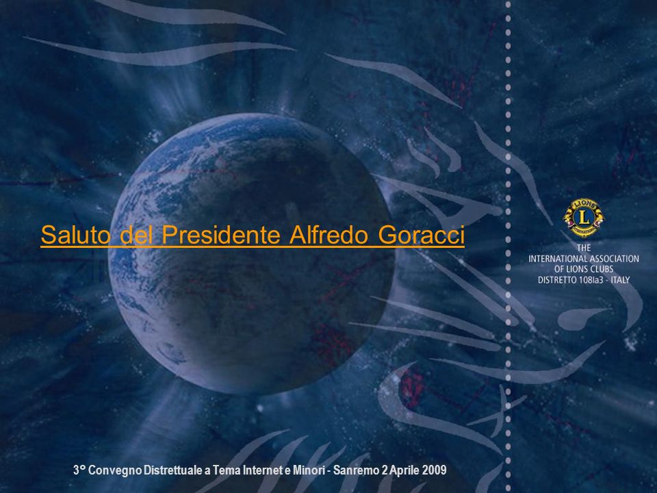 Saluto del Presidente Alfredo Goracci