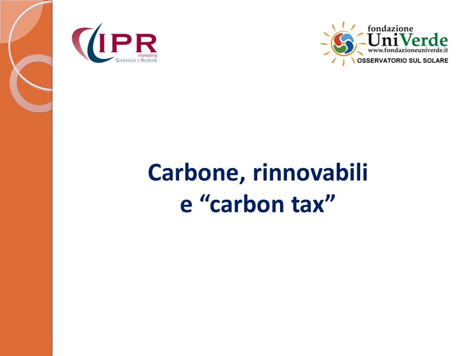 Carbone, rinnovabili e carbon tax