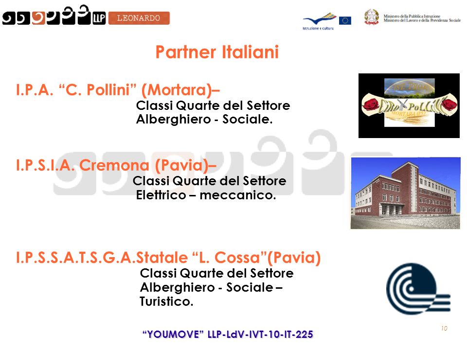 10 YOUMOVE LLP-LdV-IVT-10-IT-225 Partner Italiani I.P.A.