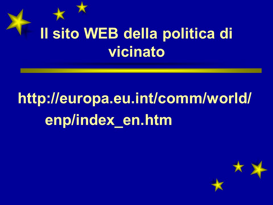Il sito WEB della politica di vicinato   enp/index_en.htm