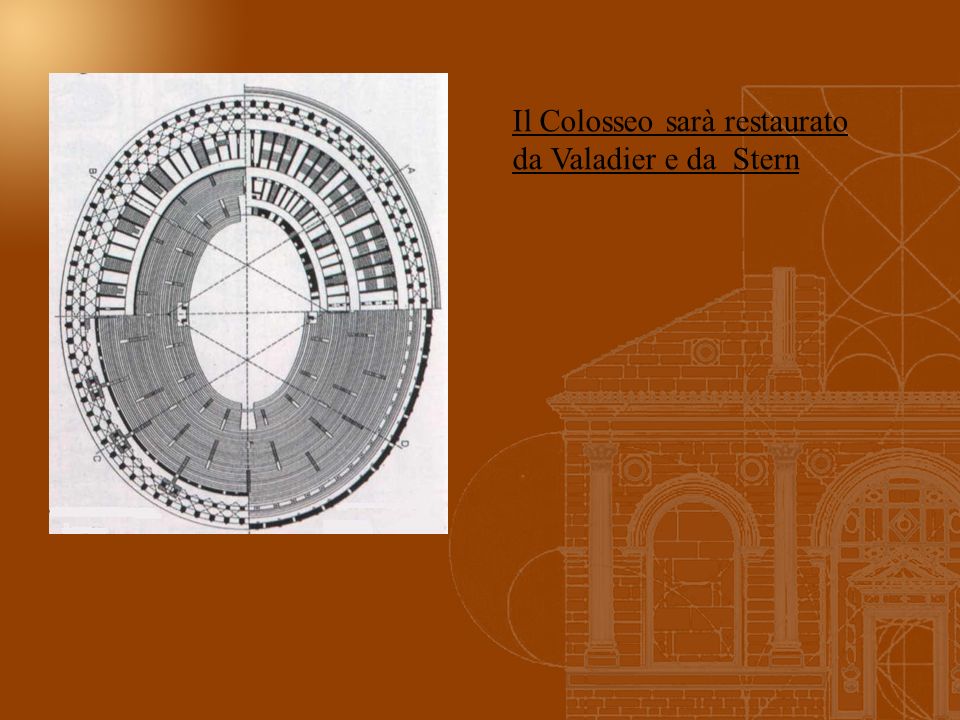 Il Colosseo sarà restaurato da Valadier e da Stern