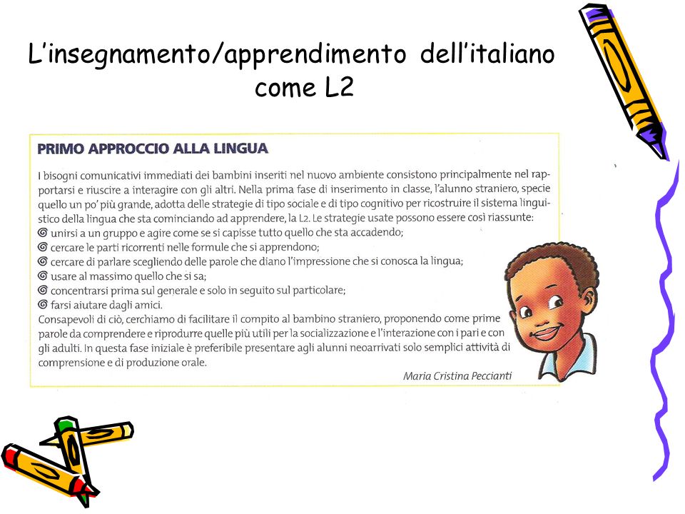Linsegnamento/apprendimento dellitaliano come L2