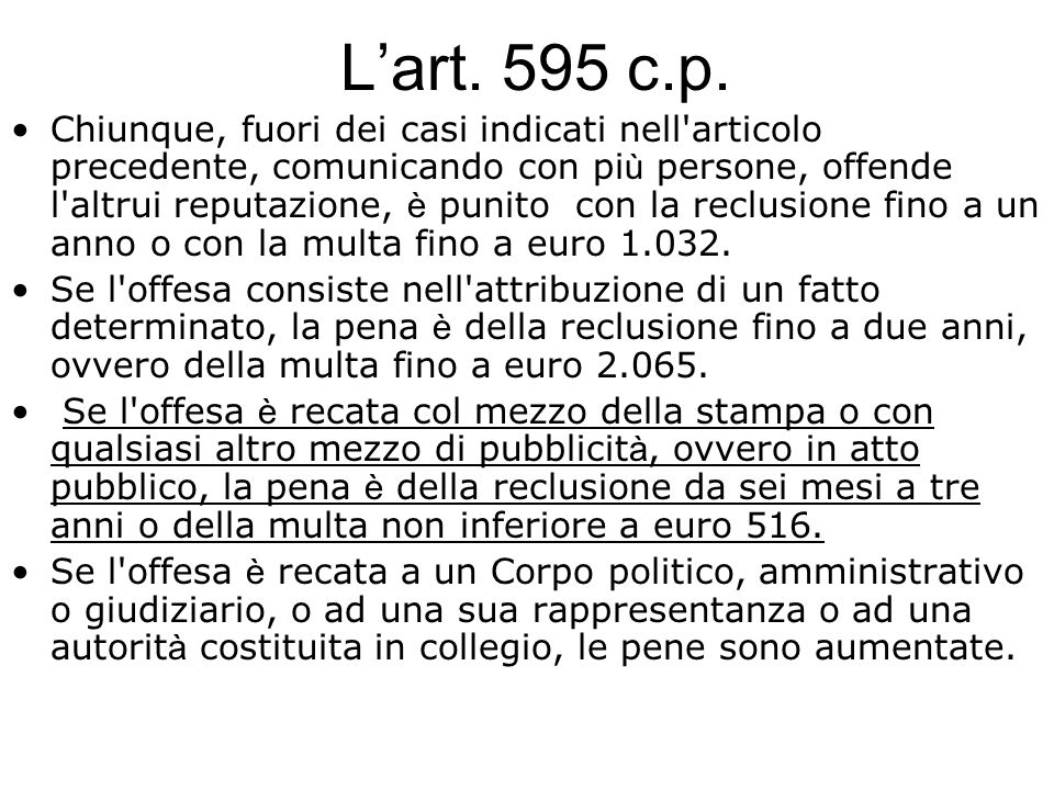 Lart. 595 c.p.