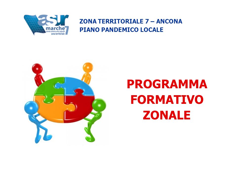 PROGRAMMA FORMATIVO ZONALE ZONA TERRITORIALE 7 – ANCONA PIANO PANDEMICO LOCALE