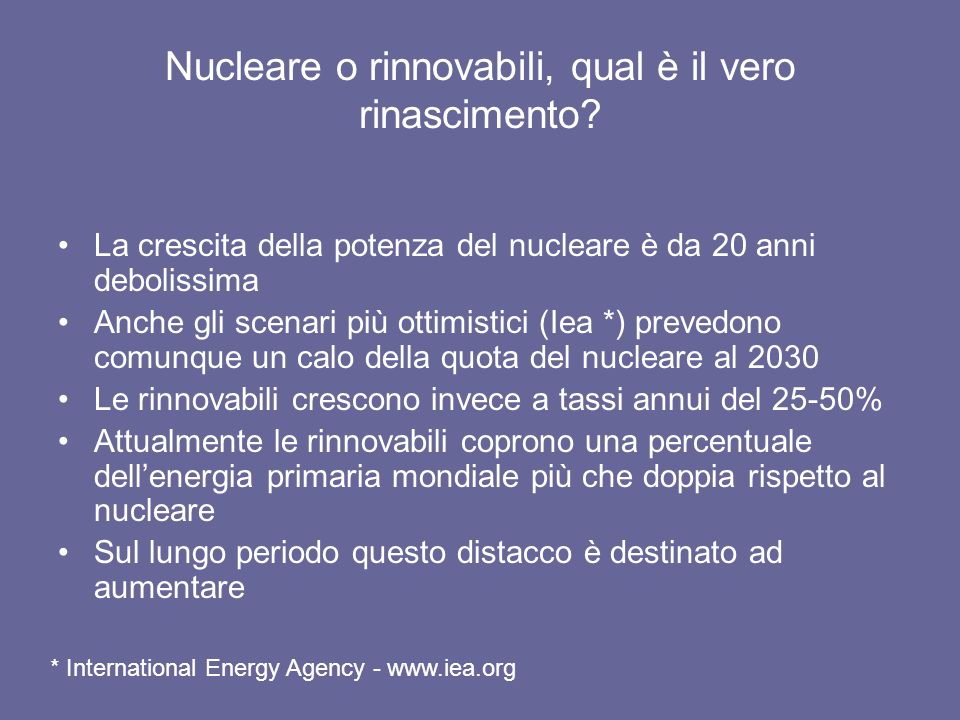 Nucleare o rinnovabili, qual è il vero rinascimento.