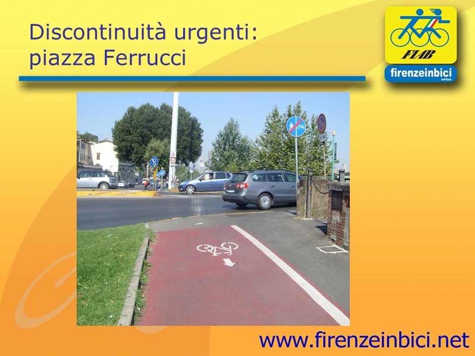 Discontinuità urgenti: piazza Ferrucci