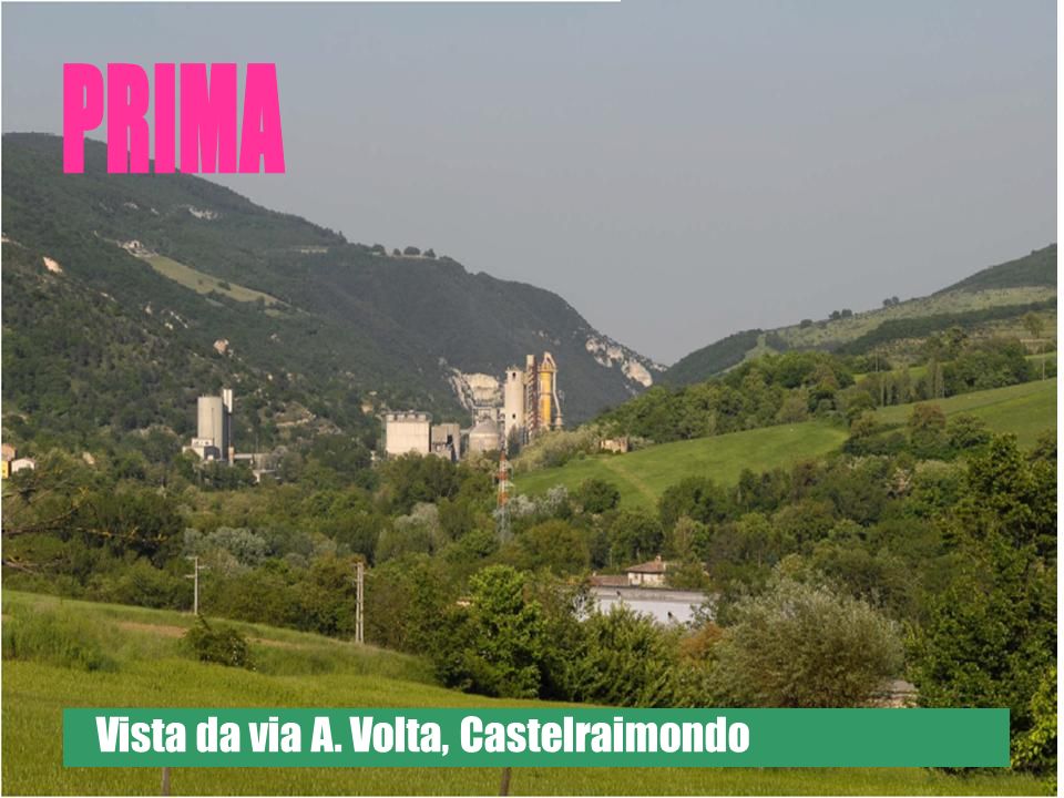 Vista da via A. Volta, Castelraimondo