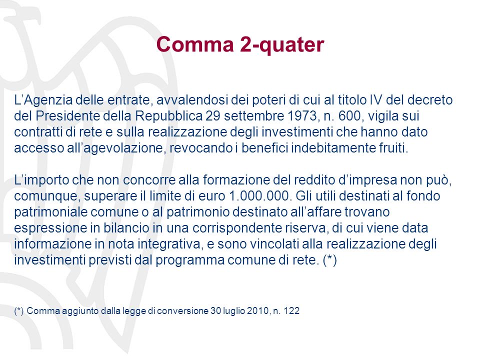 Comma 2-quater LAgenzia delle entrate, avvalendosi dei poteri di cui al titolo IV del decreto del Presidente della Repubblica 29 settembre 1973, n.