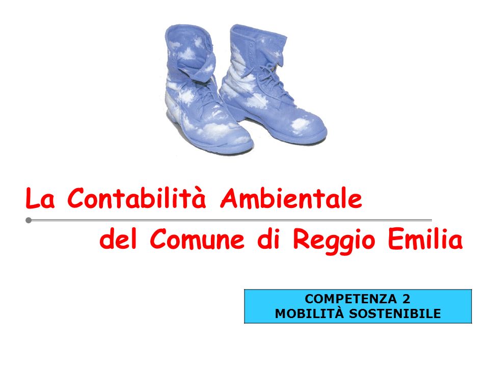 COMPETENZA 2 MOBILITÀ SOSTENIBILE La Contabilità Ambientale del Comune di Reggio Emilia