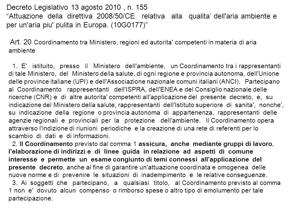 Decreto Legislativo 13 agosto 2010, n.