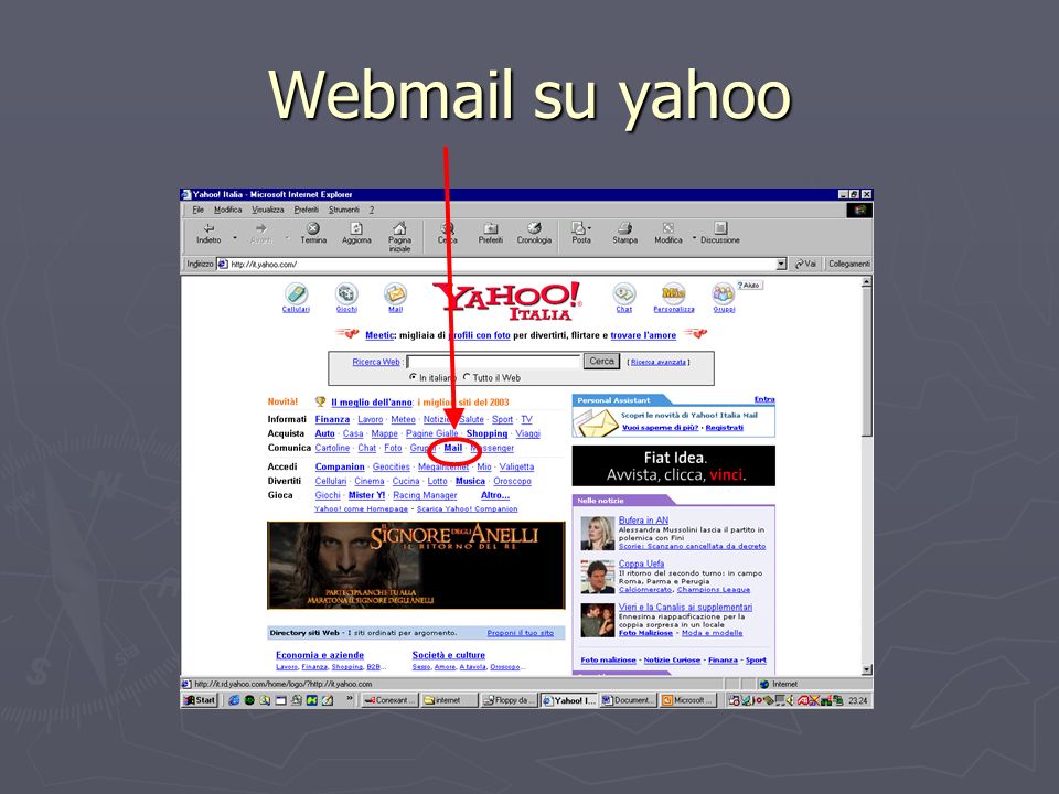 Webmail su yahoo