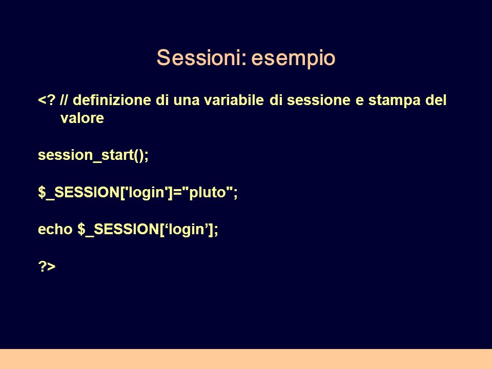 Sessioni: esempio <.