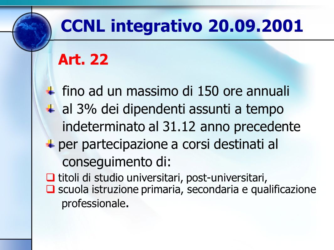 CCNL integrativo Art.