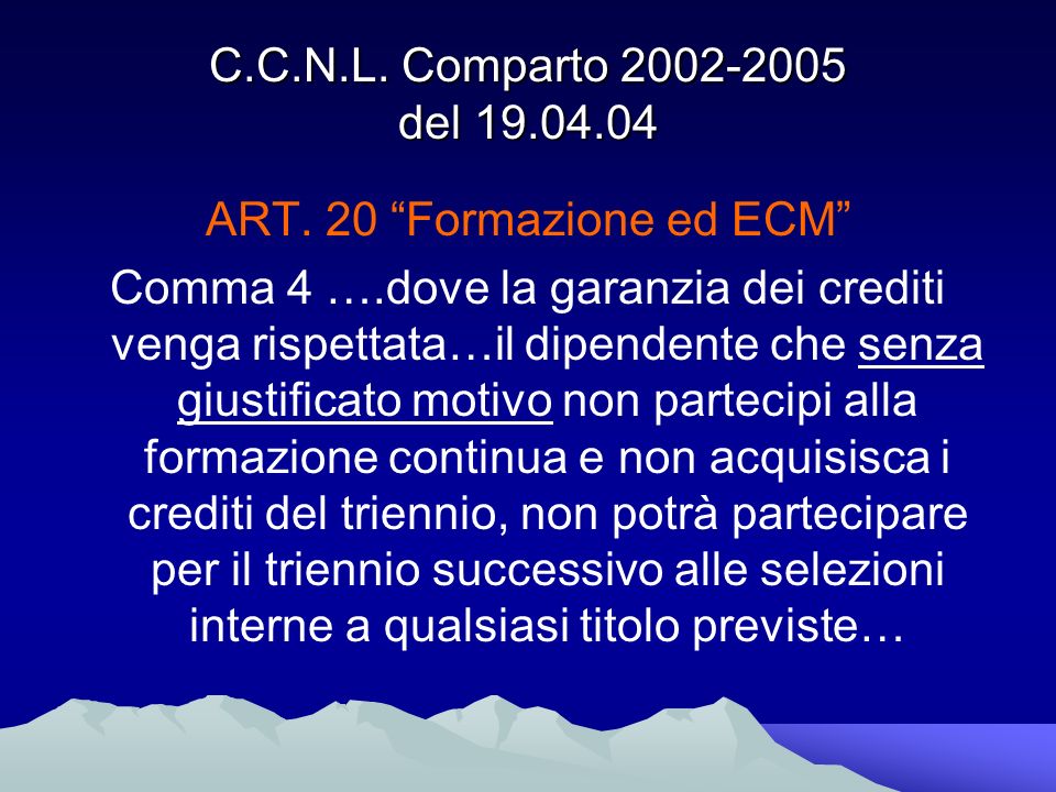 C.C.N.L. Comparto del ART.