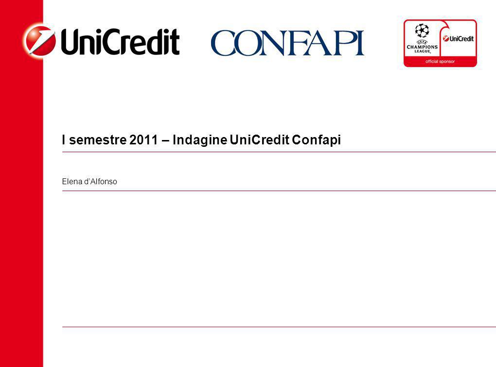 I semestre 2011 – Indagine UniCredit Confapi Elena dAlfonso