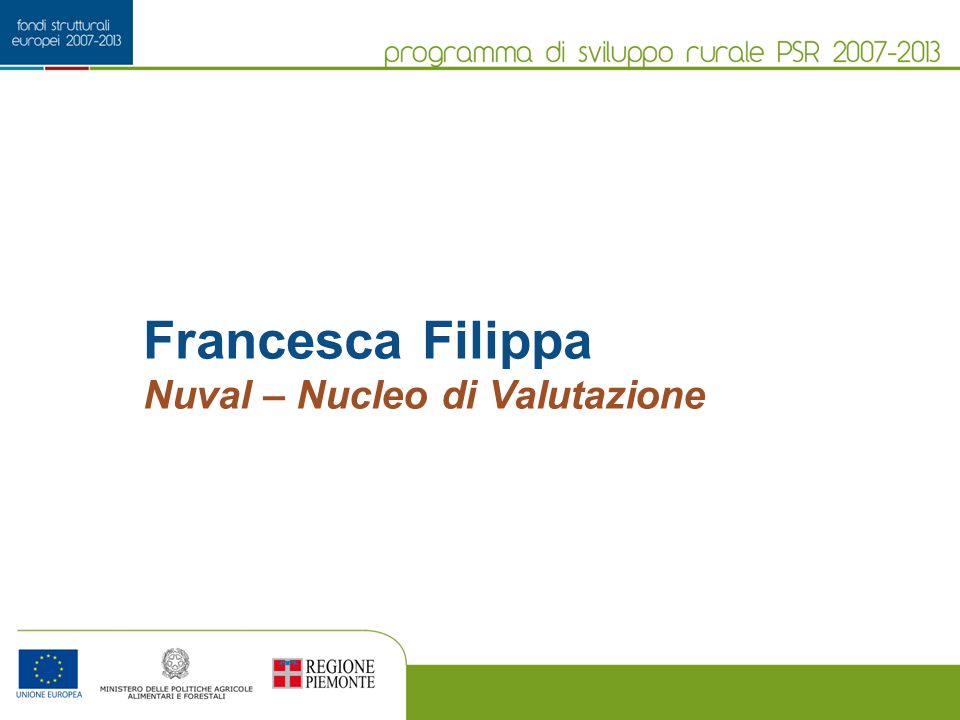 Francesca Filippa Nuval – Nucleo di Valutazione