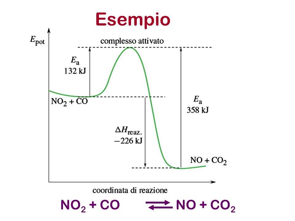 Esempio NO 2 + CONO + CO 2
