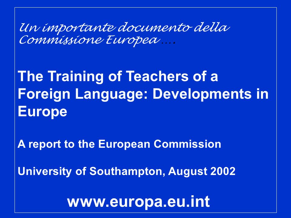 Portrait of the European Language Teacher