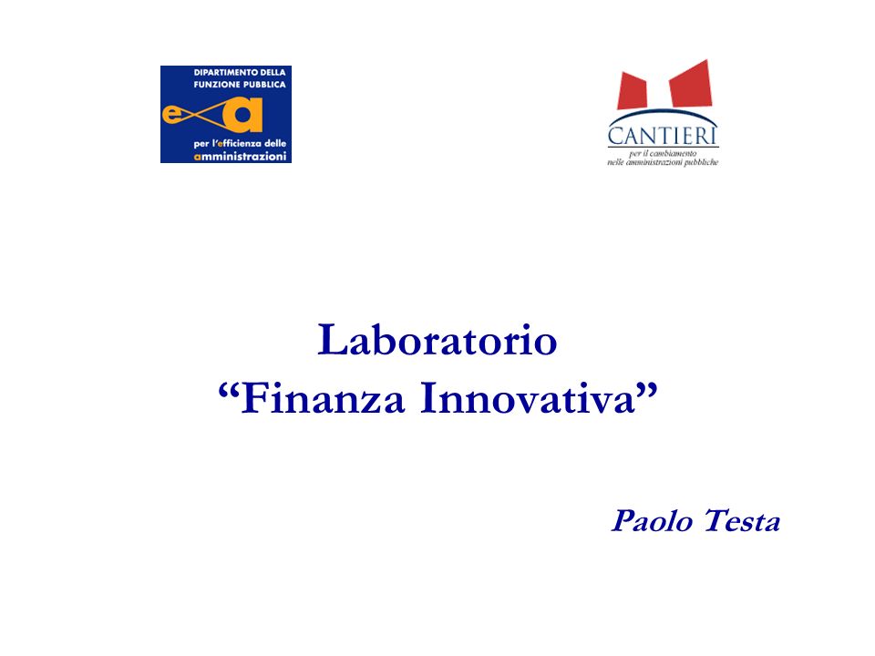 Laboratorio Finanza Innovativa Paolo Testa