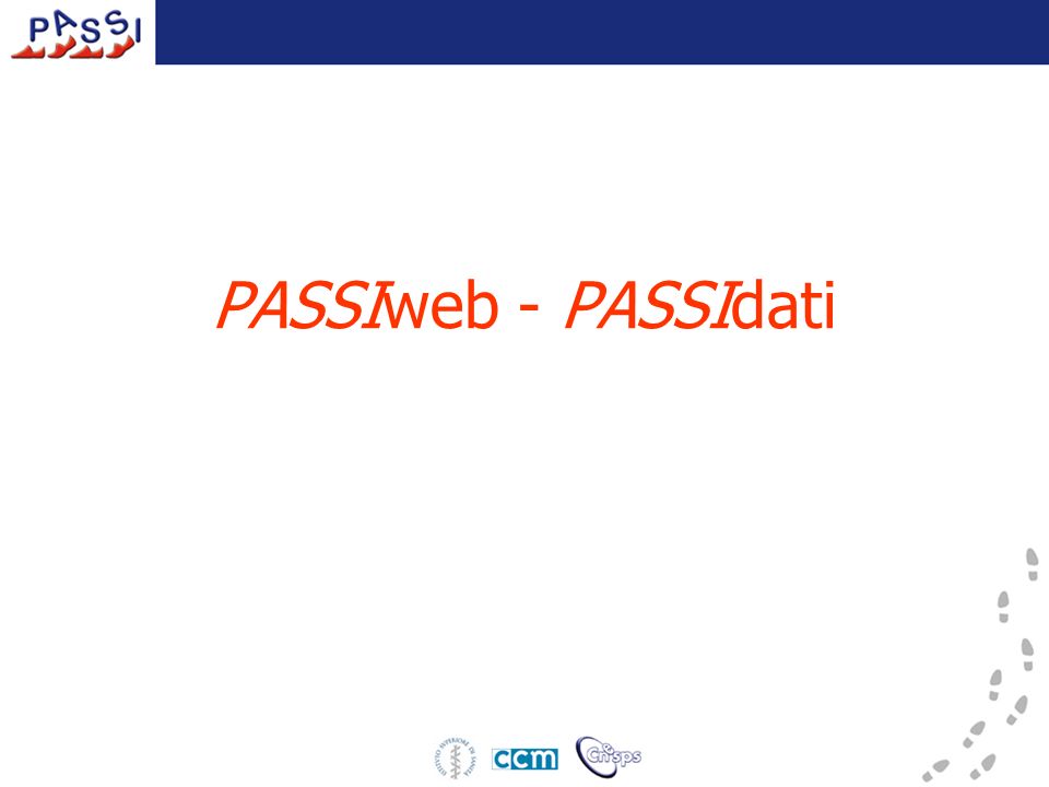 PASSIweb - PASSIdati