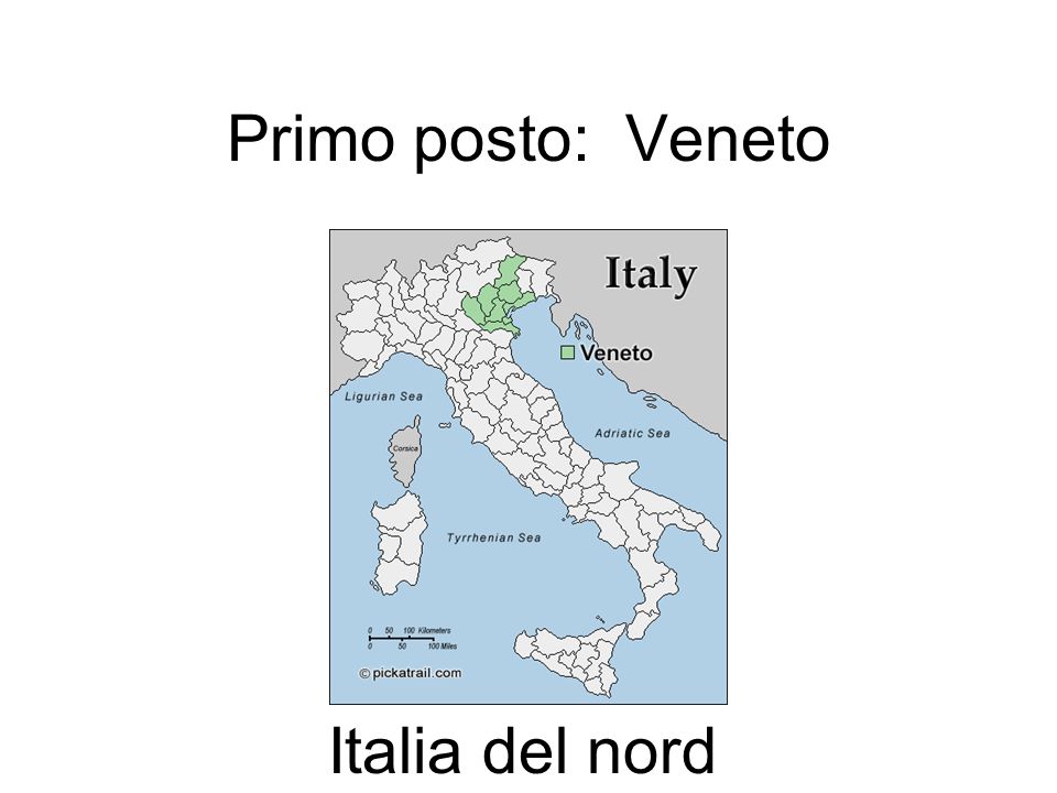 Primo posto: Veneto Italia del nord