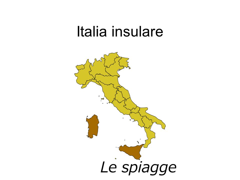 Italia insulare Le spiagge