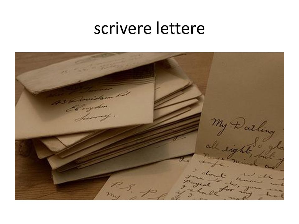 scrivere lettere
