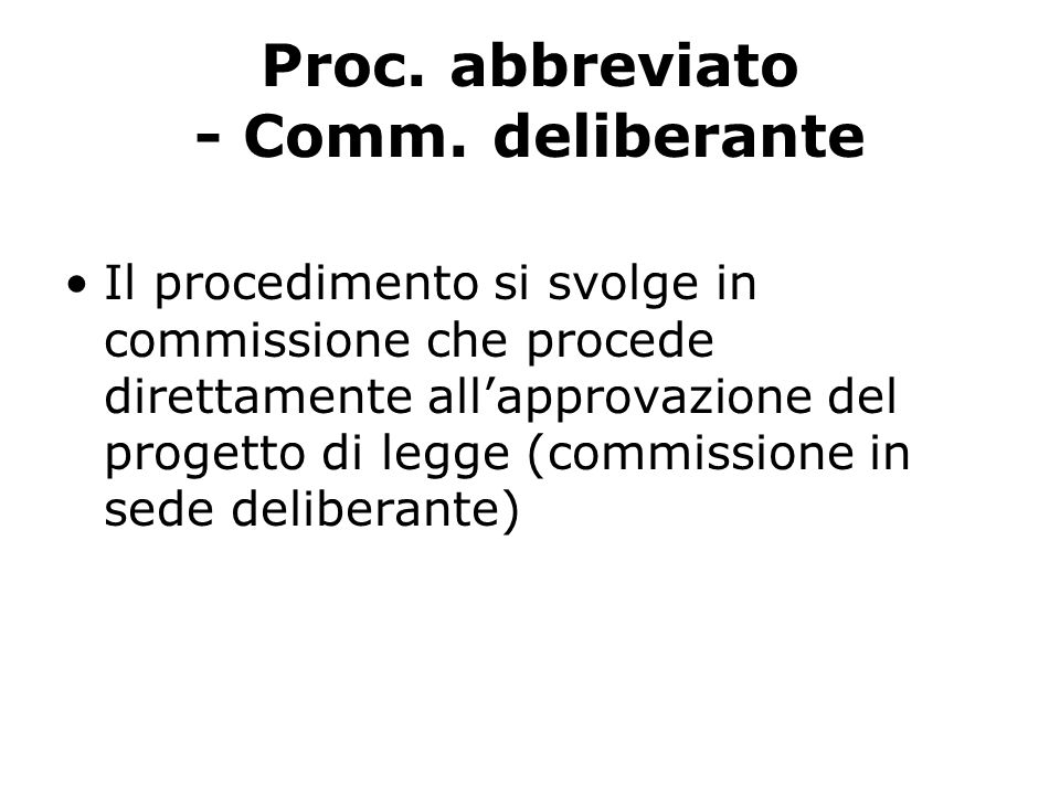 Proc. abbreviato - Comm.
